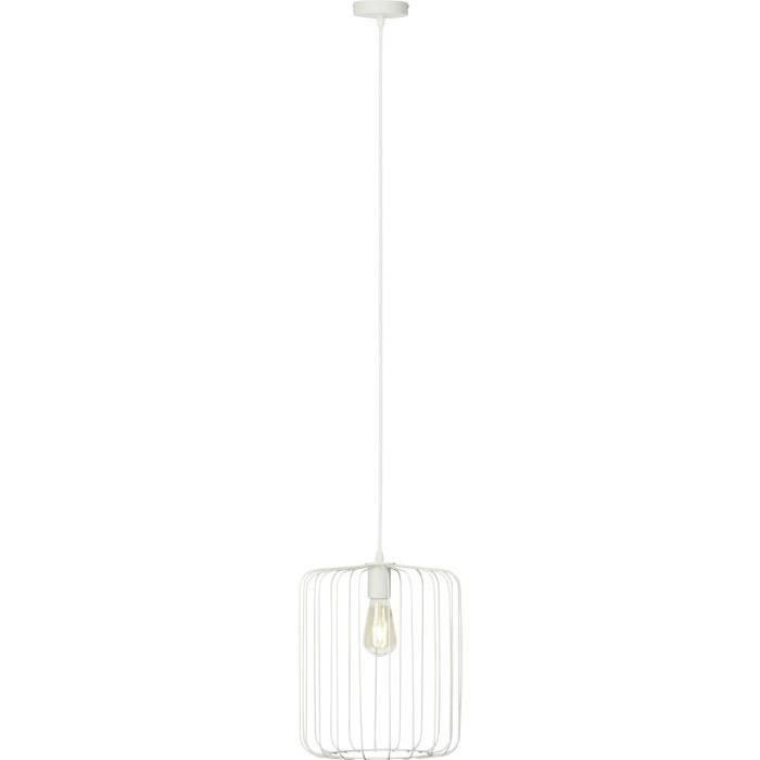 Lustre - suspension filaire Flavian diametre 31 cm E27 60W blanc