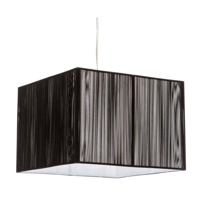 Lustre en fil noir - L 35 x l 35 cm