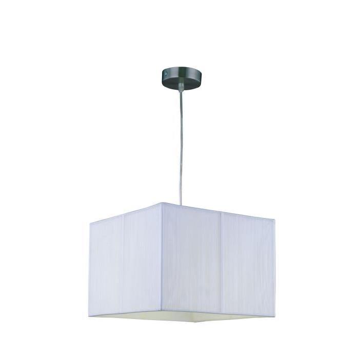 Lustre en fil blanc - L 35 x l 35 cm