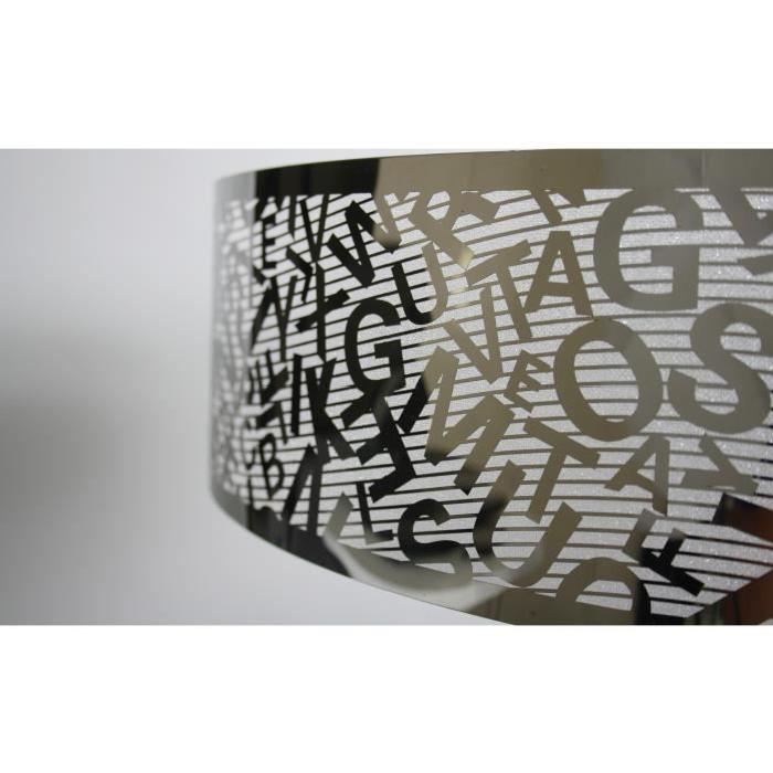 Lustre en métal ajouré avec lettres - Ř 40 cm