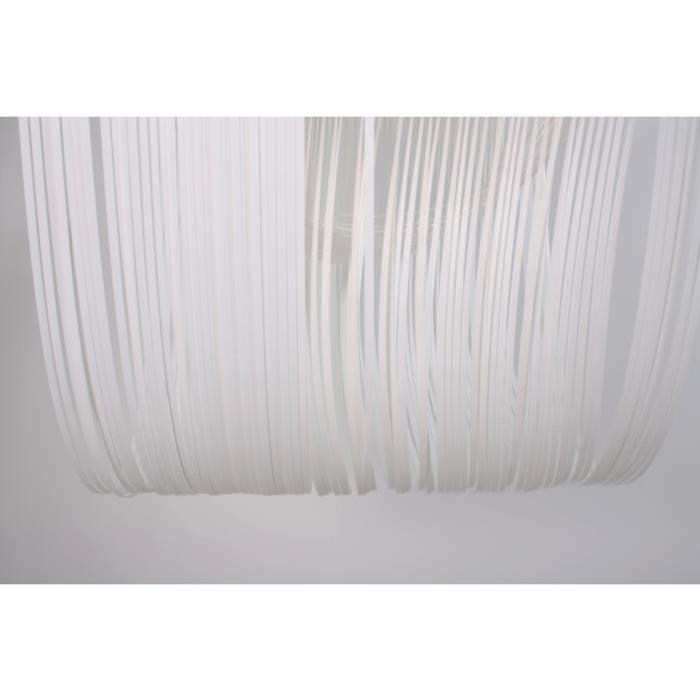 Lustre en fil blanc - L 38 x l 38 cm