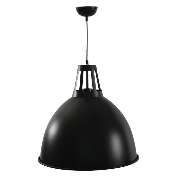 Lustre en aluminium Style industriel - Ř 30 cm - Noir