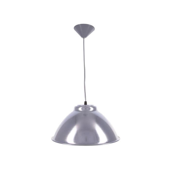 Lustre - suspension Alu - Aluminium brillant ř35 cm  longueur réglable max 100cm