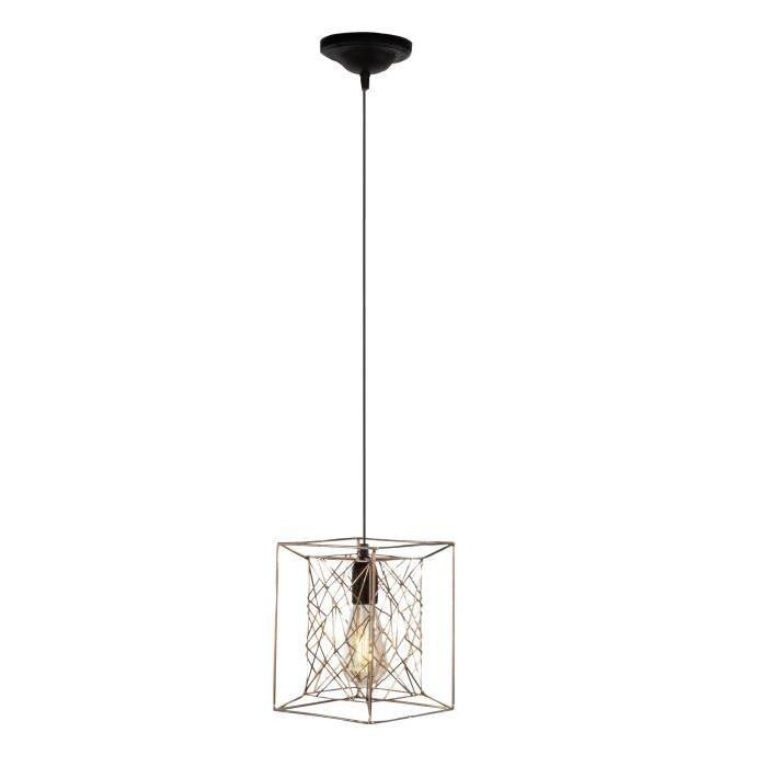 Lustre - suspension filaire Kago 147x18x18 cm E27 60 W cuivre