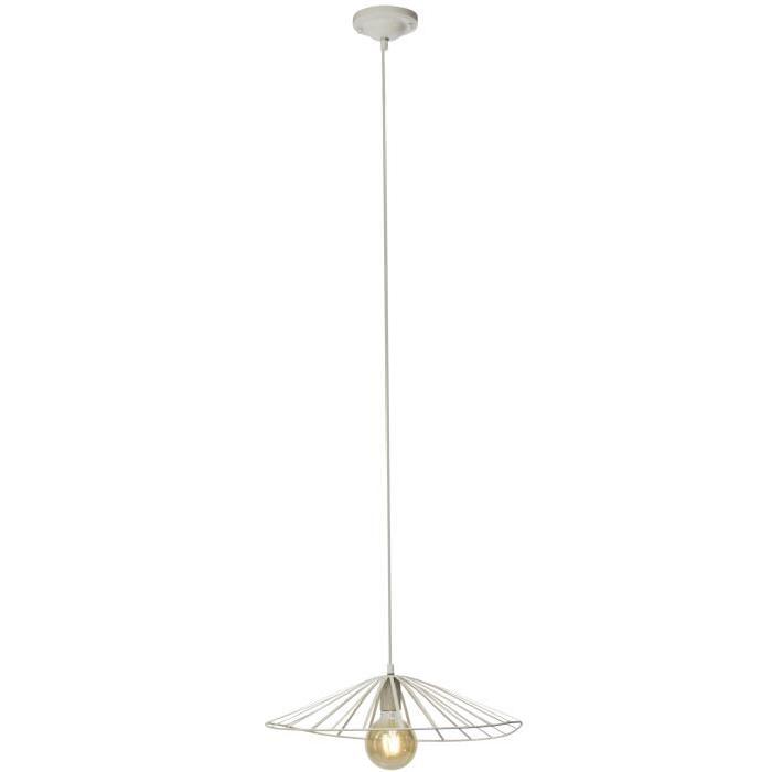 Lustre - suspension Akola diametre 46 cm E27 60W blanc