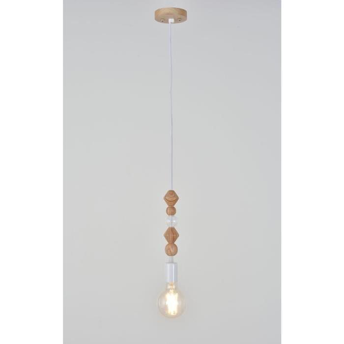 HAIKU Suspension D 10 x H80 cm Bois naturel