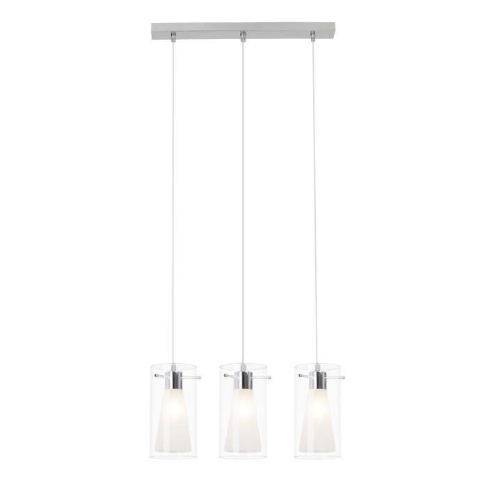 BRILLIANT Suspension 3 lumieres Janis - Blanc