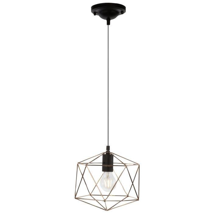 BRILLIANT Lustre - suspension filaire Synergy hauteur 143 cm E27 60W cuivre