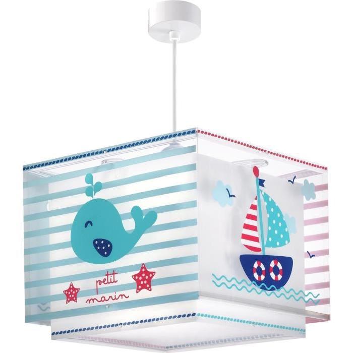 Lustre suspension chambre enfant Petit Marin - Bleu