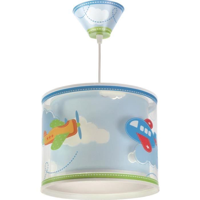 Lustre suspension chambre enfant Baby planes - Vert