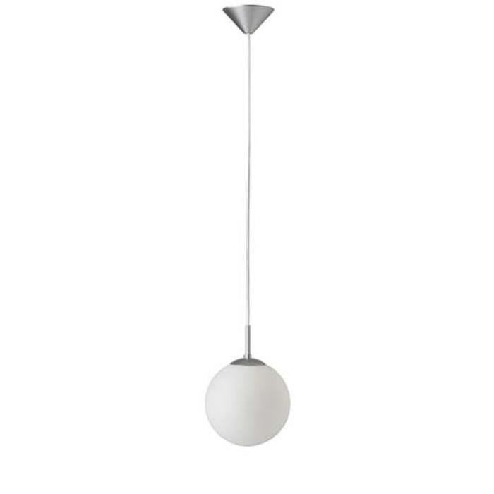 FANTASIA Lustre - suspension boule Diam: 20 cm coloris argent/blanc