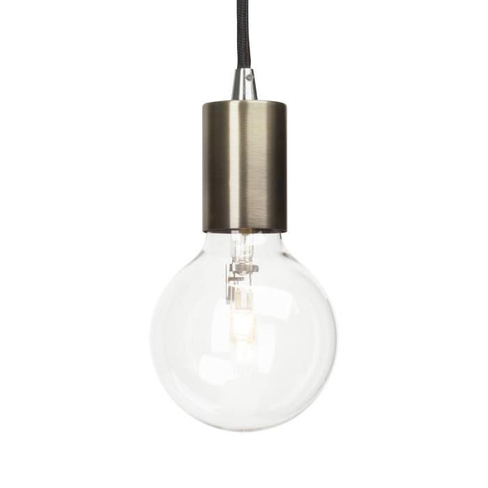 BRILLIANT Suspension fil Coppra - Laiton antique brillant