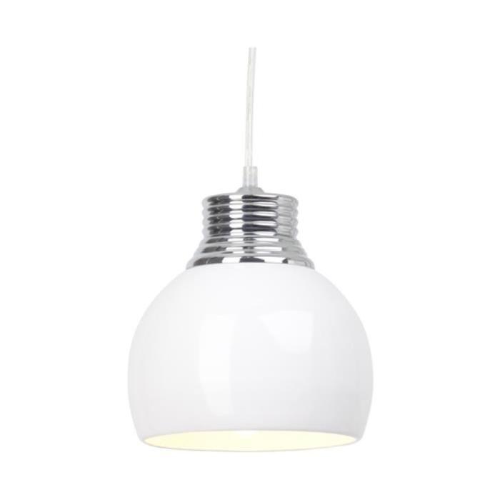 INA Lustre - suspension 1 lumiere coloris blanc