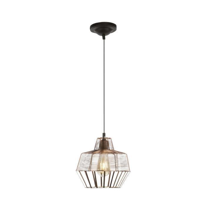 Lustre - suspension filaire Hippolyte E27 60W cuivre