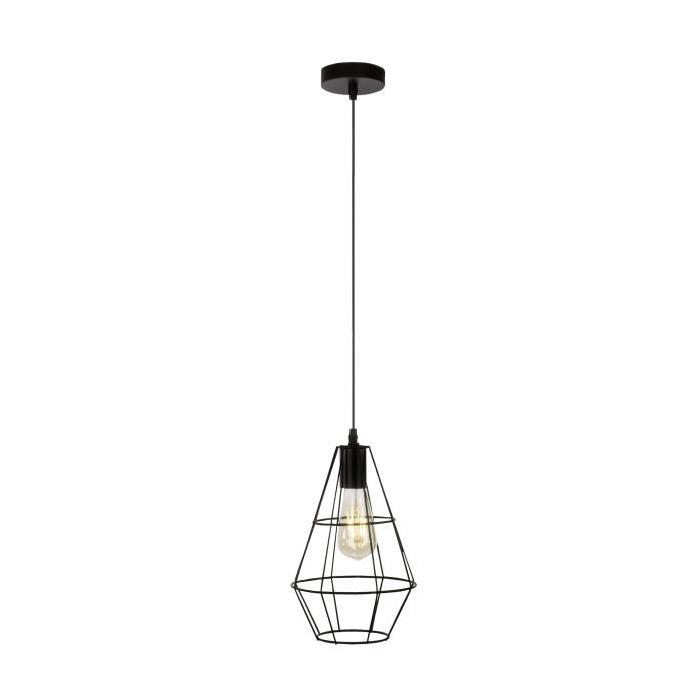 Lustre - suspension filaire Leonid E27 60W noir