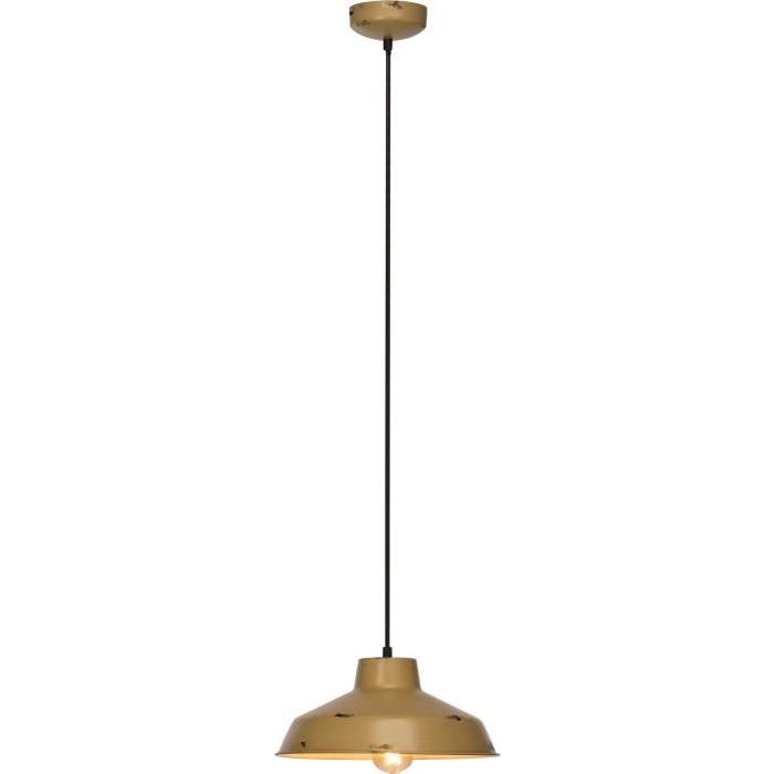 Lustre - suspension vintage Desert E27 60W diametre 35 cm jaune vieilli