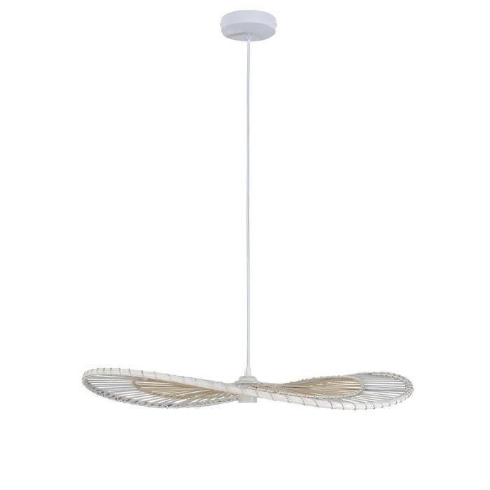 COREP Suspension bambou ENVOL hauteur 9 cm diametre 70 cm E27 60 W blanc