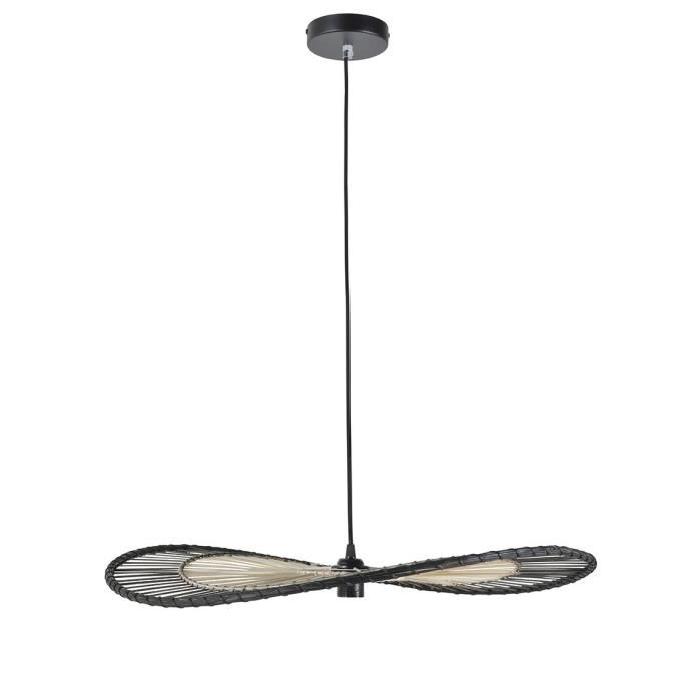 COREP Suspension bambou ENVOL hauteur 9 cm diametre 70 cm E27 60 W noir