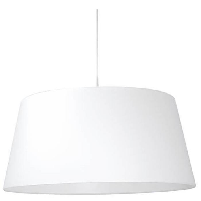 Lustre Tambour diametre 60 cm E27 100W blanc