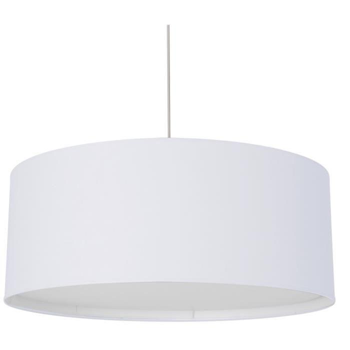 Lustre - suspension cylindre Obi avec cover Ř60 cm E27 100 W blanc