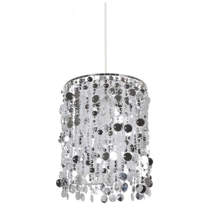 SUMMER Lustre - suspension/lustre avec pampilles 22,5x45 cm E27 60W noir