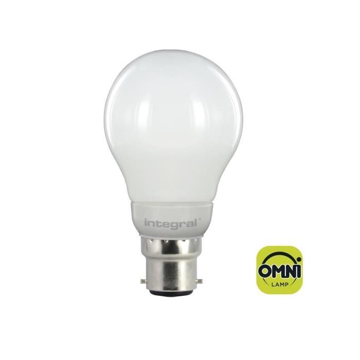 INTEGRAL LED Ampoule classic globe B22 470lm 5,5W équivalent a 40W