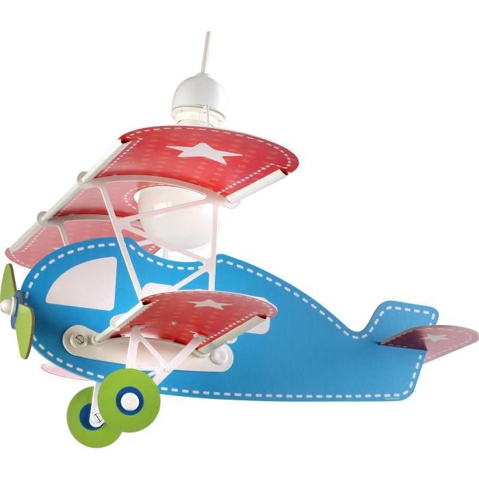 Lustre suspension chambre enfant Baby Plane blue - Bleu