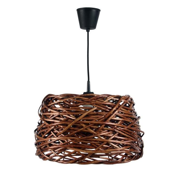 Occitane Lustre - suspension boule en osier 40cm