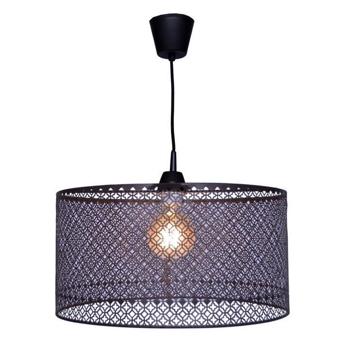 Lustre - suspension perforée Star 35 cm marron