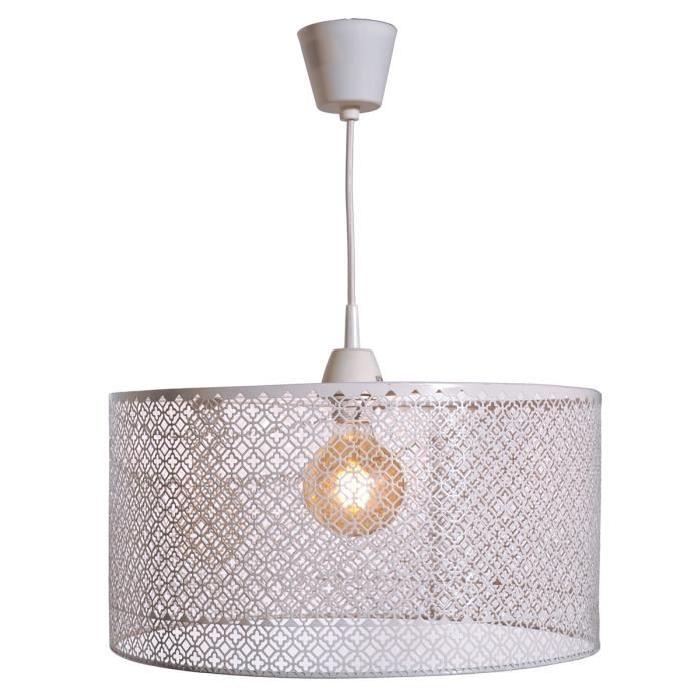 Lustre - suspension perforée Star 45 cm marron