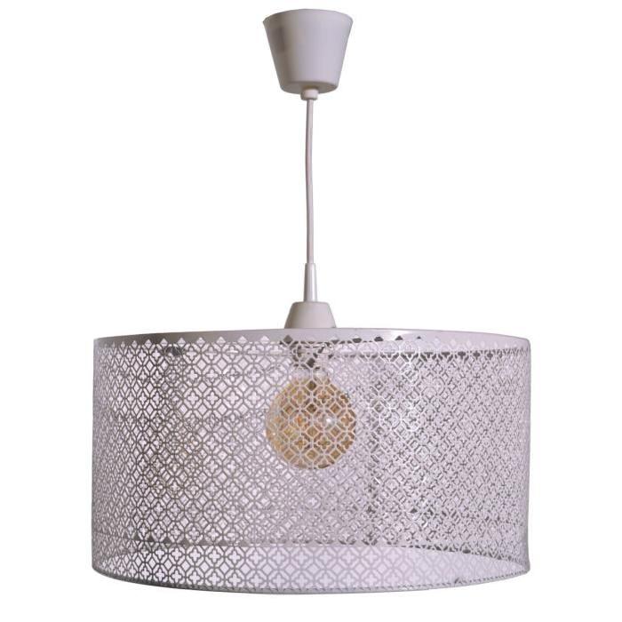 Lustre - suspension perforée Star 45 cm blanc