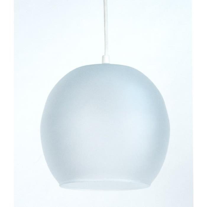 BOULE verre Suspension verre 20x20x80 cm Mat