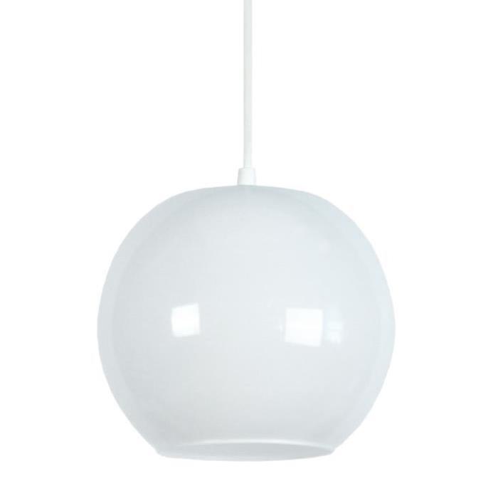 BOULE verre Suspension verre 20x20x80 cm Opale