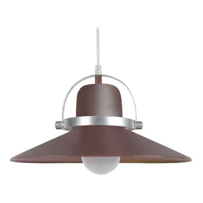 DANIEL Suspension acier 33x33x90 cm Marron