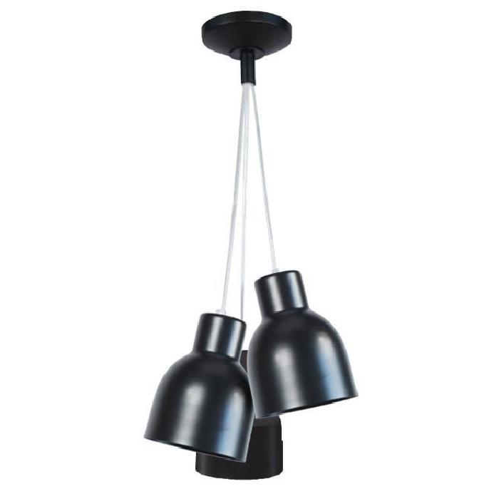 CARLSON Lustre acier 30x30x100 cm Noir