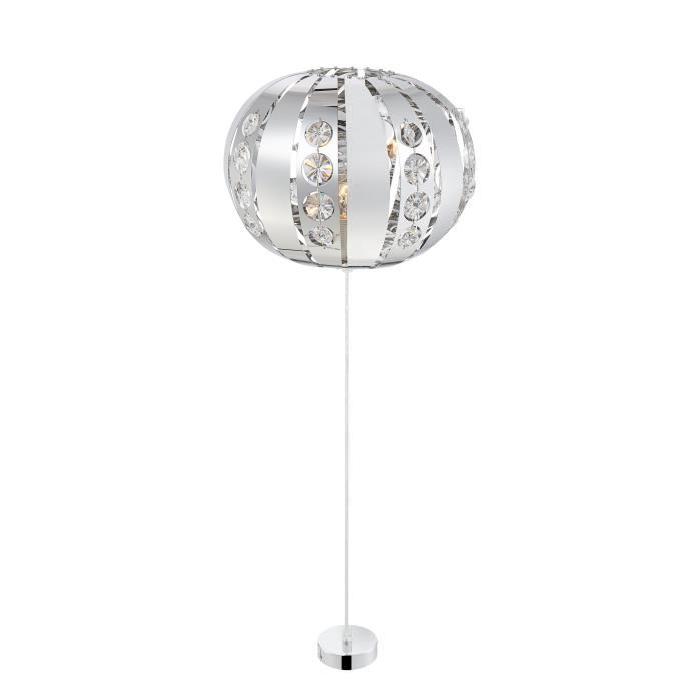 GLOBO LIGHTING Suspension chrome en verre