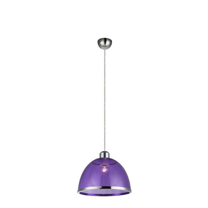 GLOBO Suspension - Chrome acrylique L23 x l23 x h120 cm - Lilas