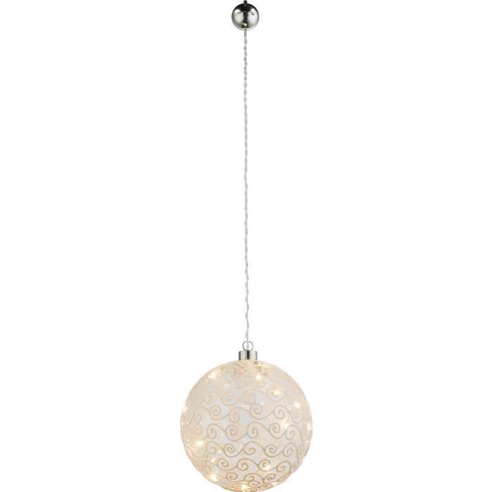 GLOBO Suspension L15 x l15 x h70 cm - Blanc