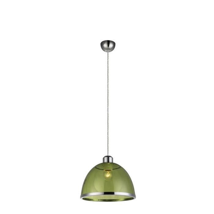 GLOBO Suspension Nickel mat L23 x l23 x h120 cm - Vert