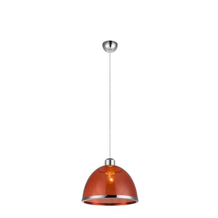 GLOBO Suspension Nickel mat L23 x l23 x h120 cm - Rouge