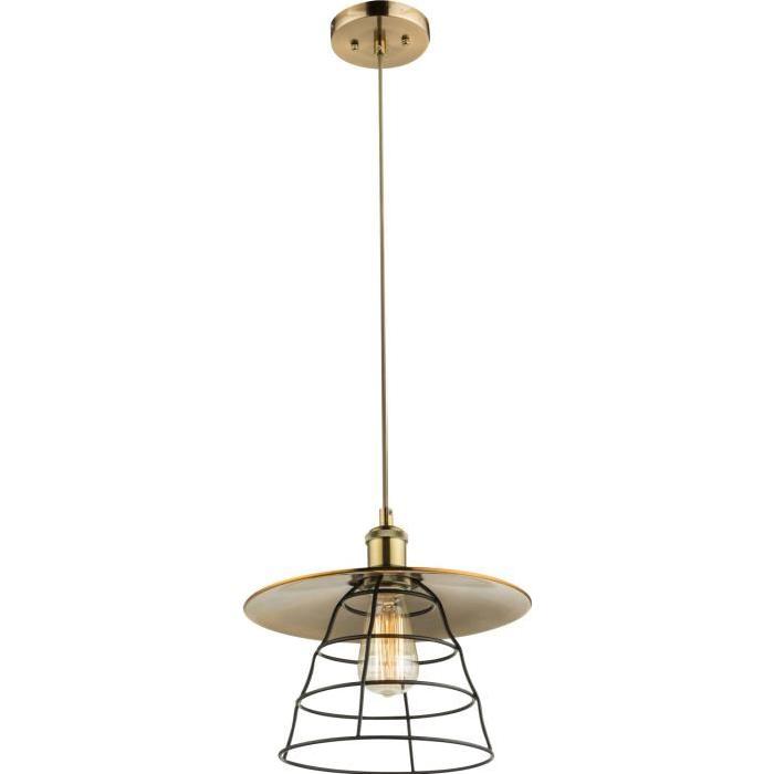 GLOBO LIGHTING Suspension - Diametre 30 cm - Hauteur 150 cm - Bronze noir