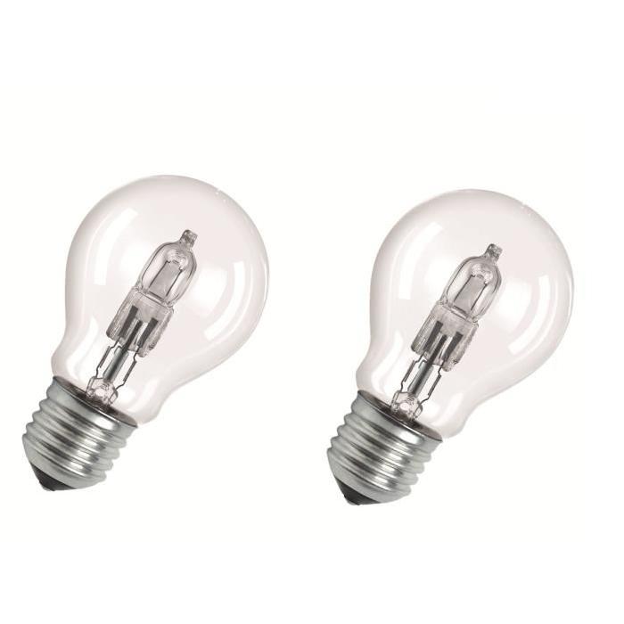 OSRAM Lot de 2 ampoules Eco-Halogenes E27 30 W équivalent a 40 W forme classique