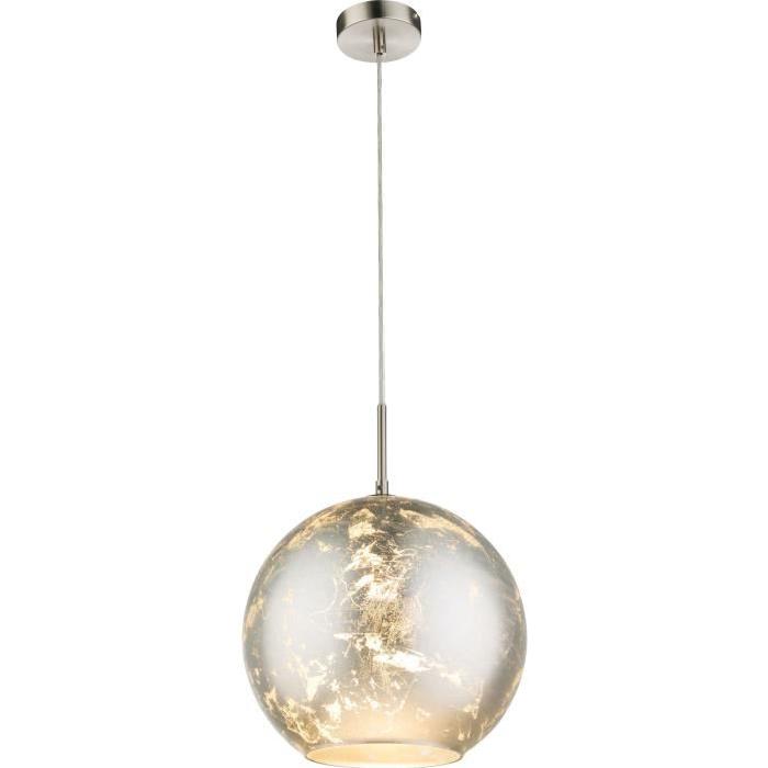 Suspension en nickel mat 120x30x30cm Gris métallisé