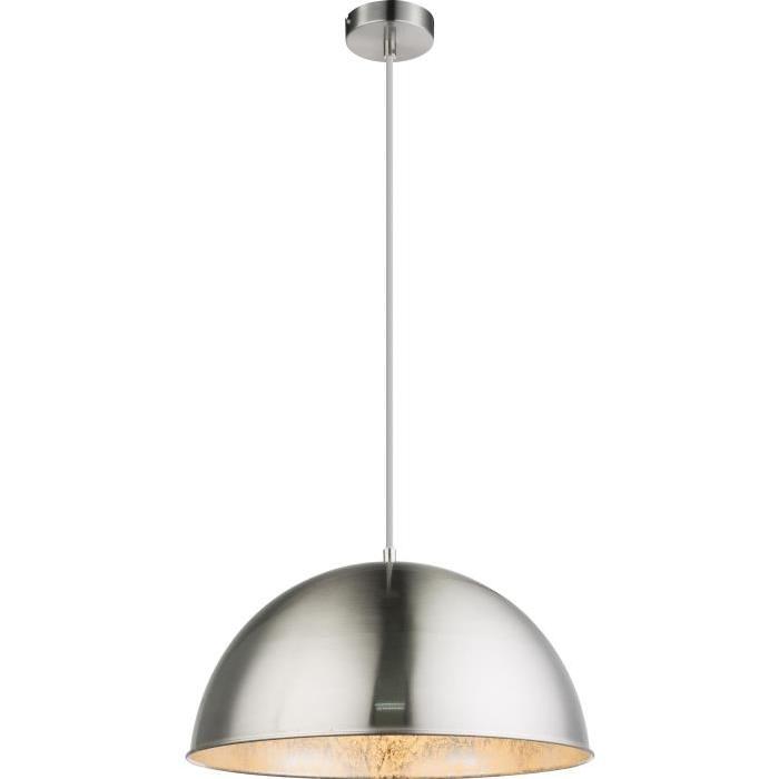 Suspension en nickel mat 120x41x41cm Gris métallisé