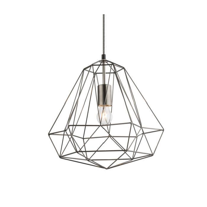 GLOBO LIGHTING Suspension nickel mat - Diametre 32 cm