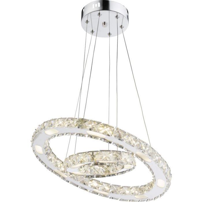 Suspension LED chrome 150x40x40cm