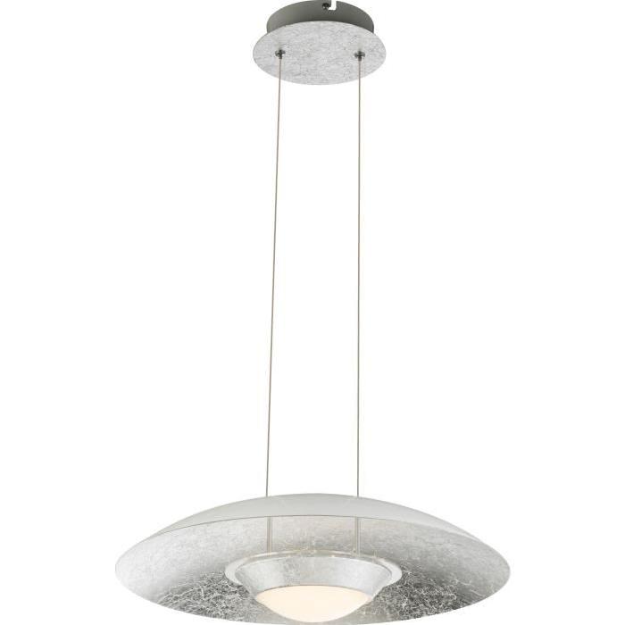 Suspension LED en Métal 120x40x40 cm Blanc