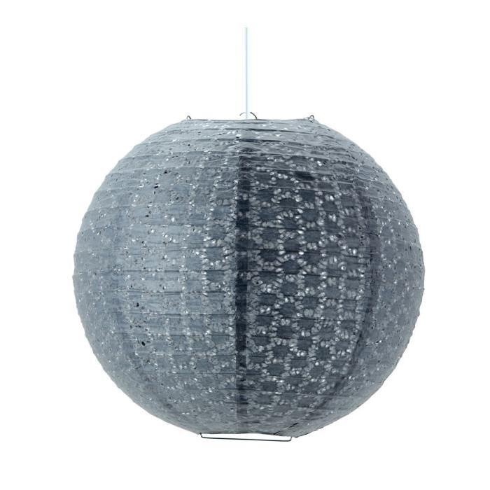 Lustre - suspensions boule Delice diametre 45 cm gris