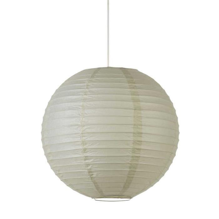 Lustre - suspension boule Japonaise diametre 35 cm taupe