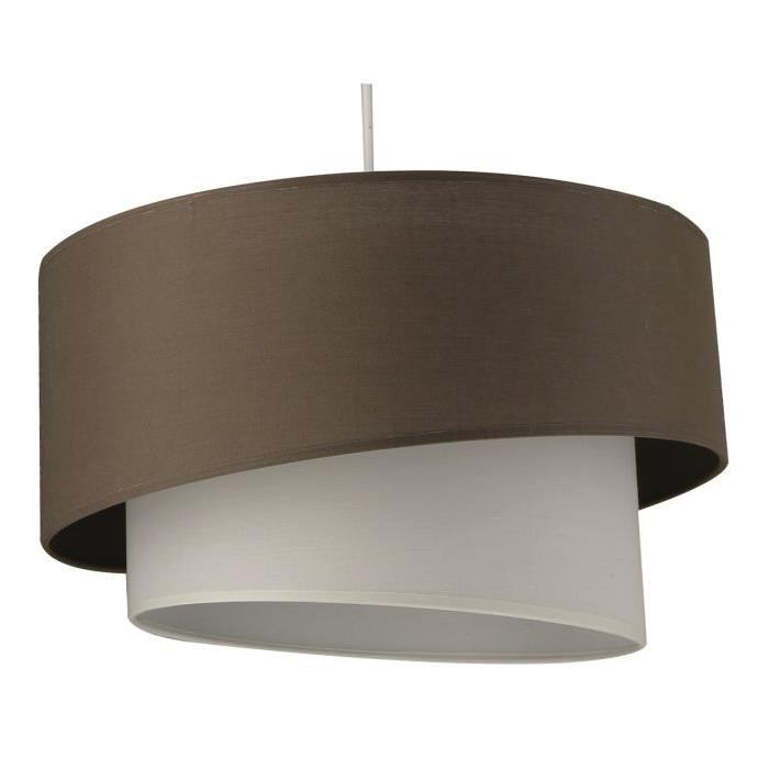 Suspension Ionos E27 60 W gris poivre doré